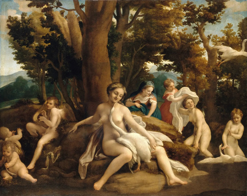 Léda e il Cigno - Antonio da Correggio
