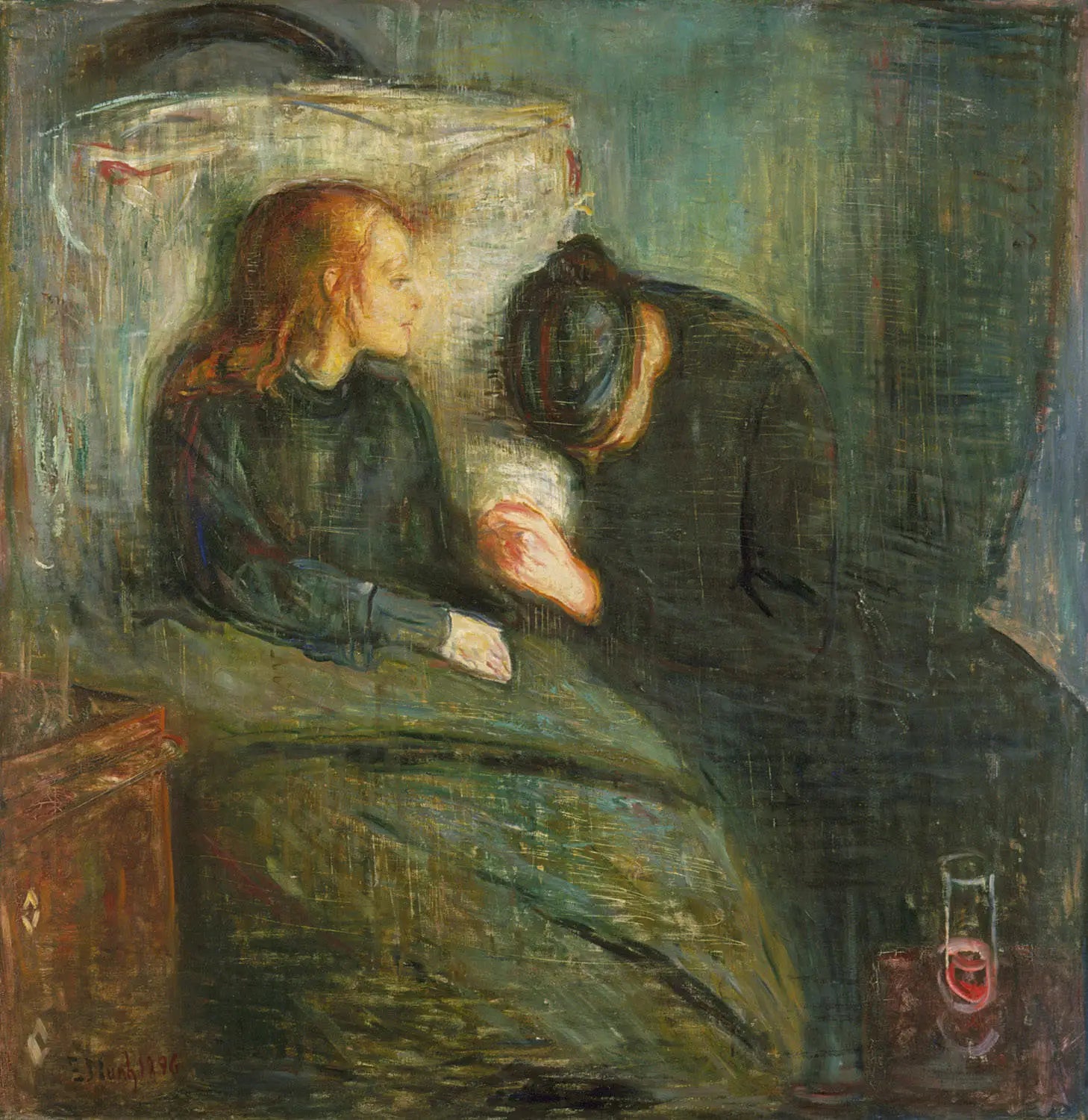 Reproduction du tableau « L'Enfant malade - Edvard Munch » par Alpha Reproduction en peinture à l’huile