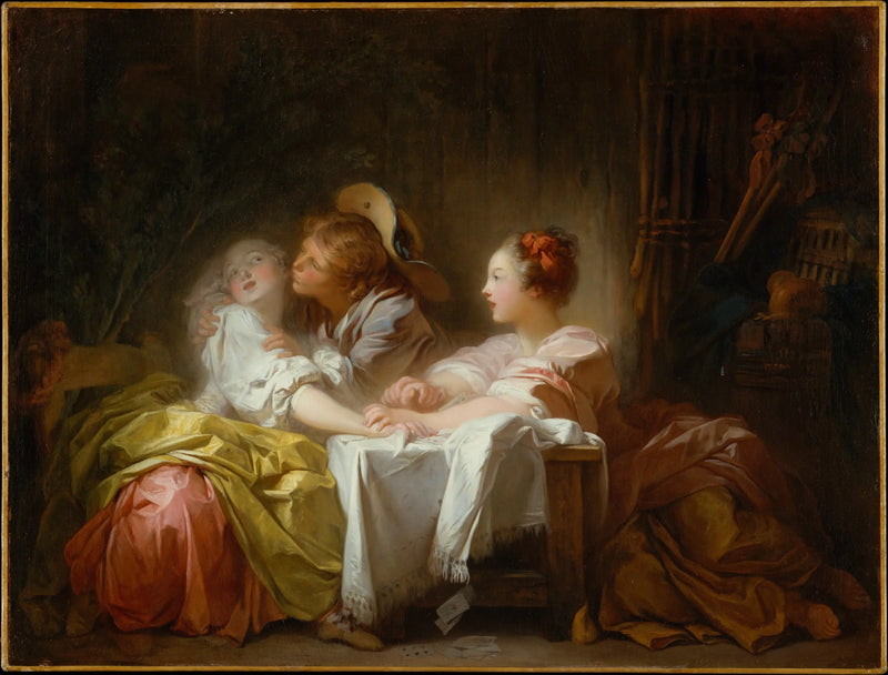 La sfida perduta o il bacio vinto - Jean-Honoré Fragonard