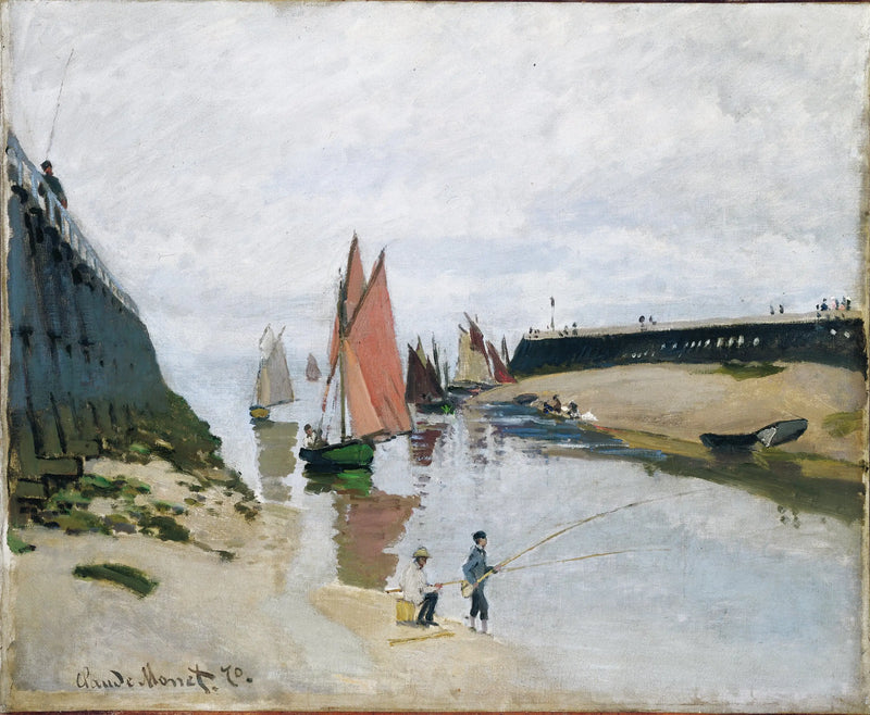 L'Ingresso del porto di Trouville - Claude Monet