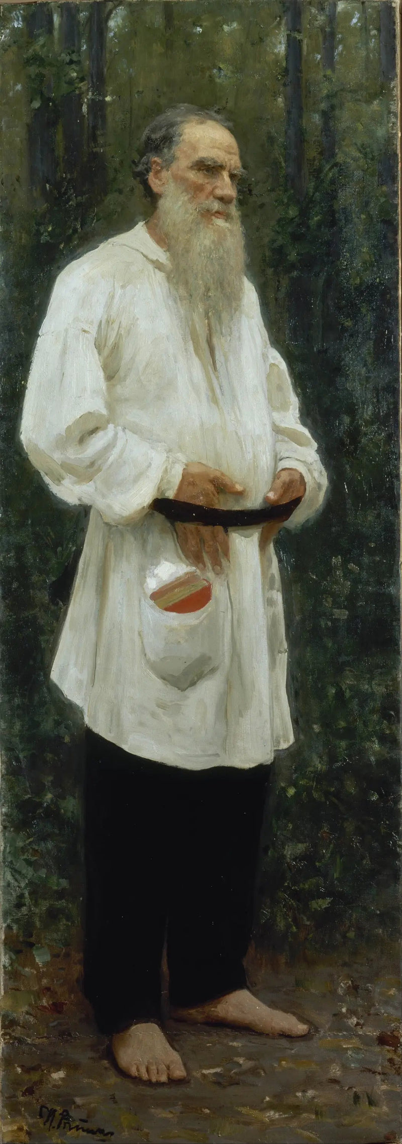 Léon Tolstoï piedi nudi - Ilya Repin
