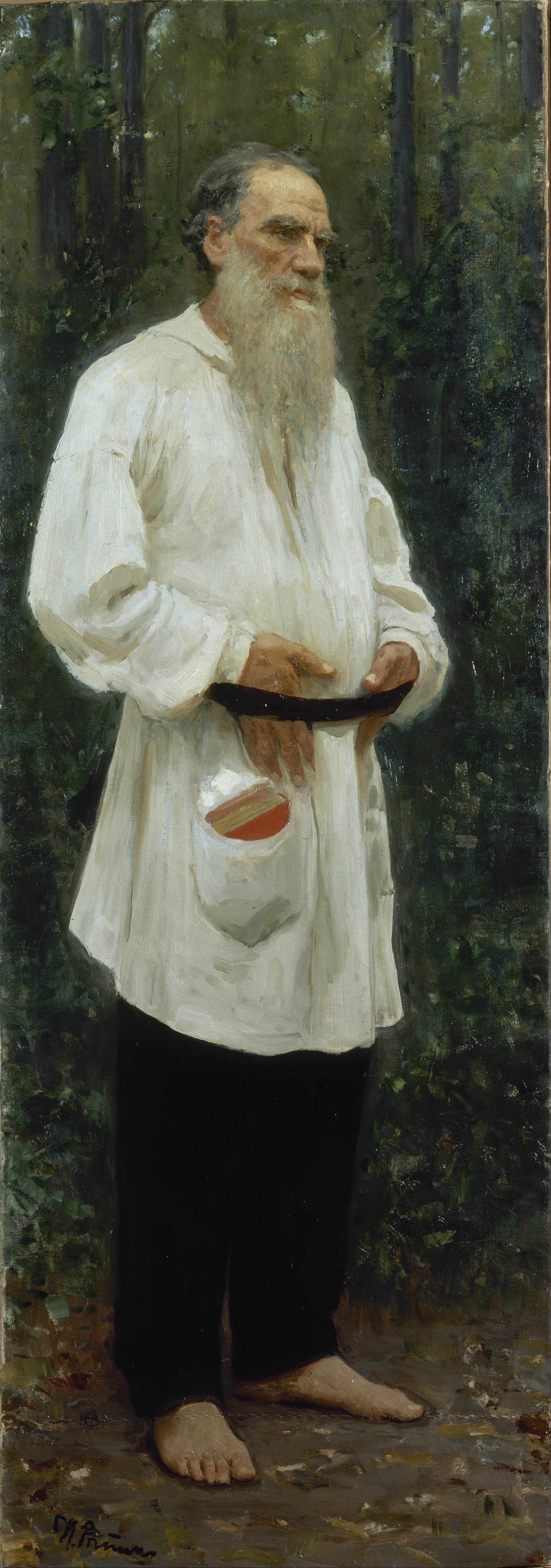Léon Tolstoï pieds nus - Ilya Repin - Alpha Reproduction