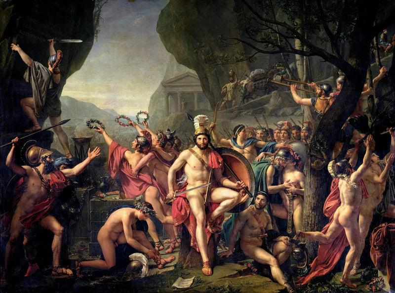 Leonida alle Termopili - Jacques-Louis David