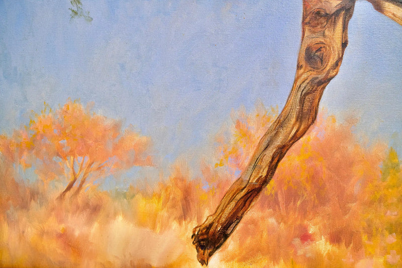 Leopardo su un albero | Dimensioni: 150x100 cm