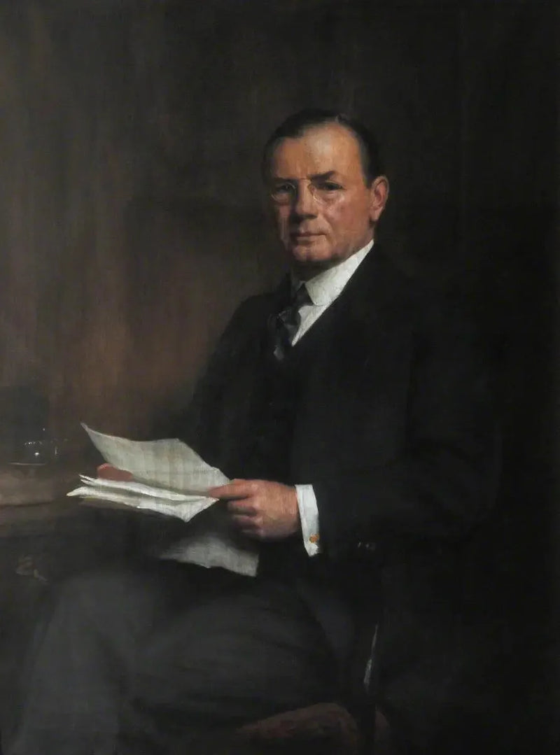 Leopold Charles Maurice Stennet Amery (1873–1955), CH, Esposizione (1892), Membro onorario (1946), Segretario di Stato per l'India (1940–1945) - Luke Fildes