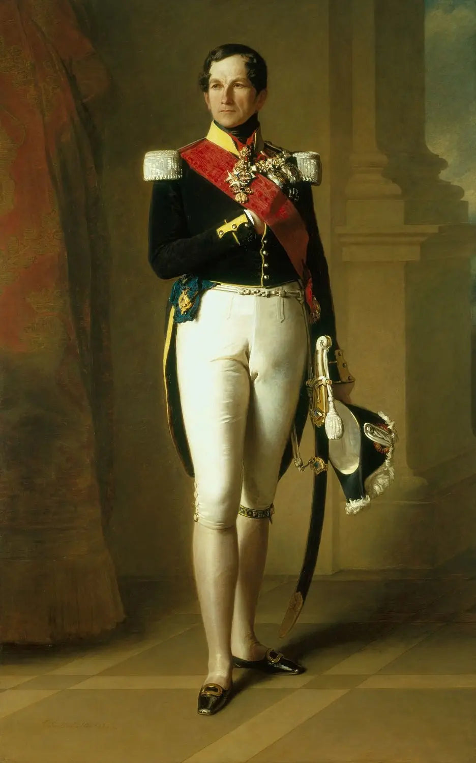 Léopold Ier, roi des Belges (1790-1865) - Franz Xaver Winterhalter image 1 reproduction artisanale de tableau