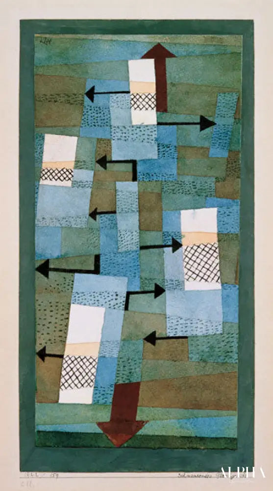 L'équilibre fluctuant - Paul Klee - Reproductions de tableaux et peintures haut de gamme