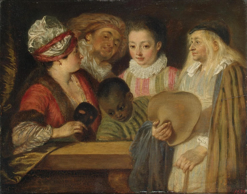 Gli attori della Comédie-Française - Antoine Watteau