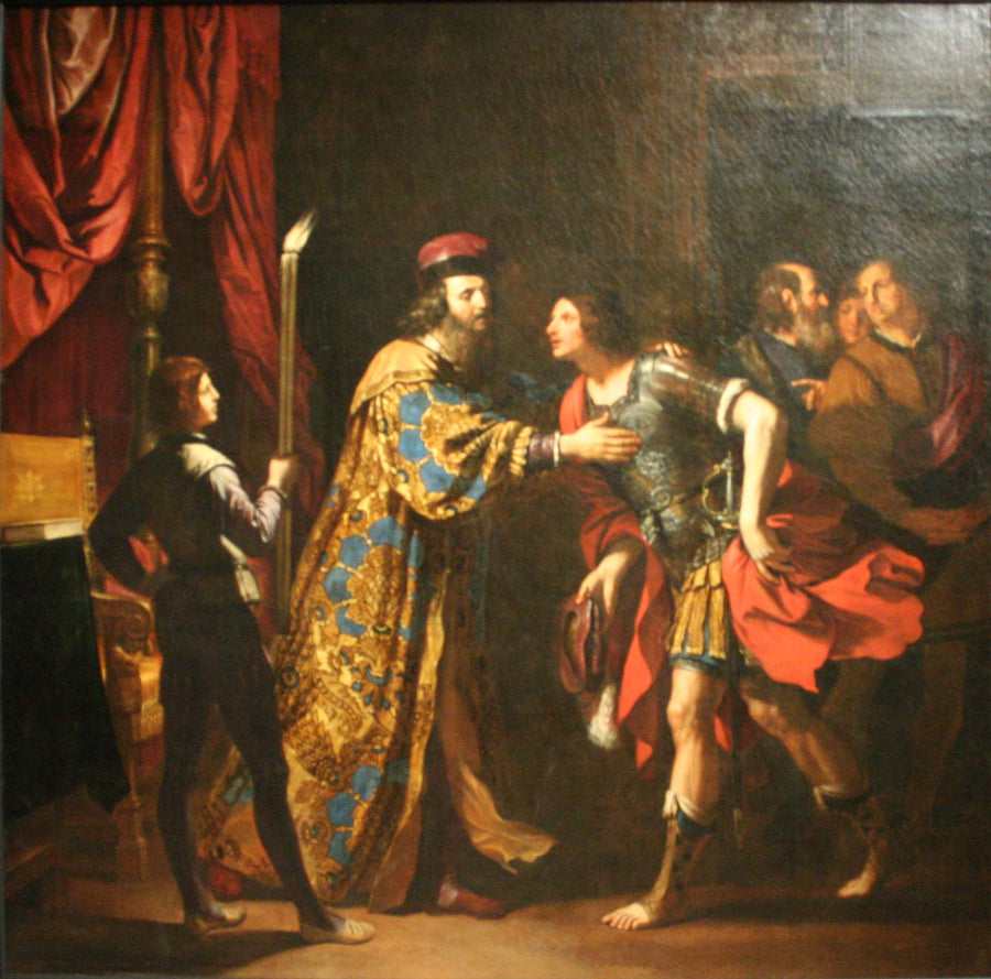 Addii di Catone Uticense a suo figlio - Guercino