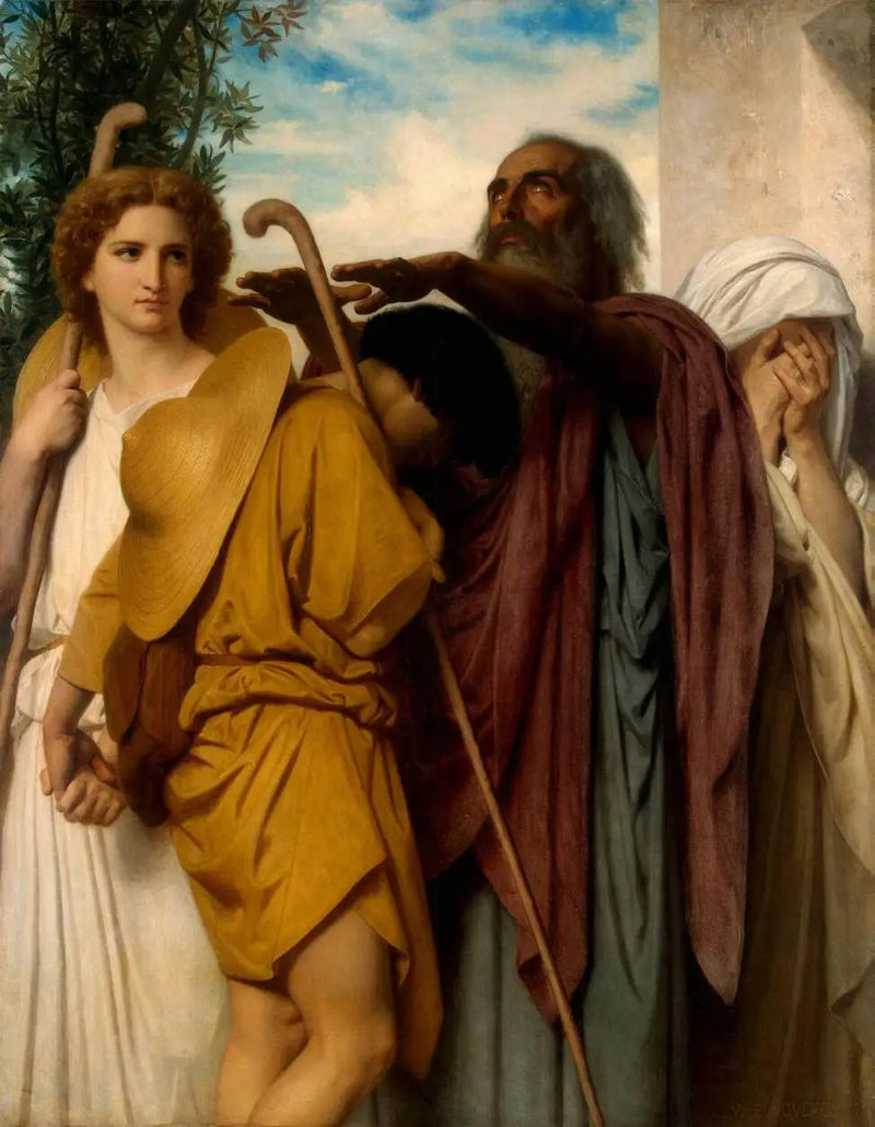 I congedi di Tobia da suo padre - Bouguereau