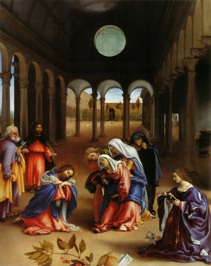 Addii di Cristo a sua madre - Lorenzo Lotto