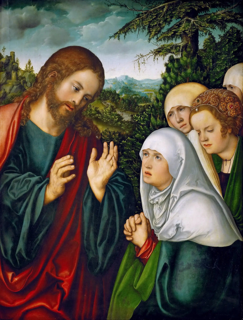 Addii di Cristo a sua madre - Lucas Cranach il Vecchio