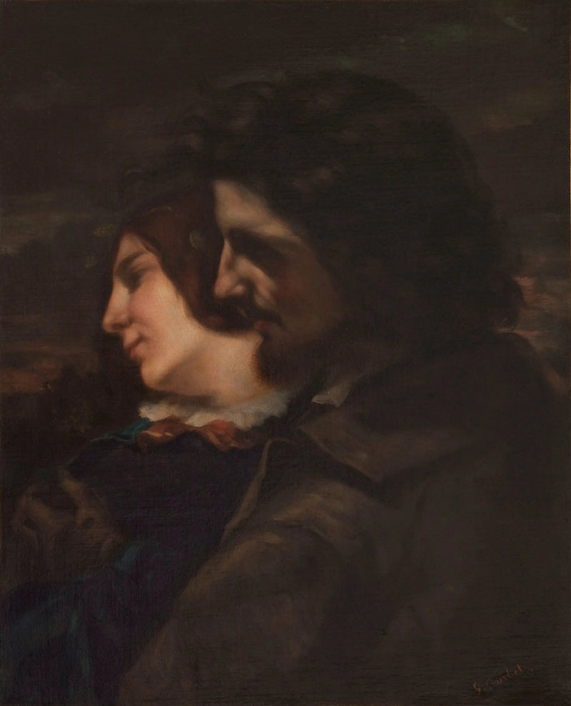 Gli amanti in campagna. Sentimenti della giovane età - Gustave Courbet