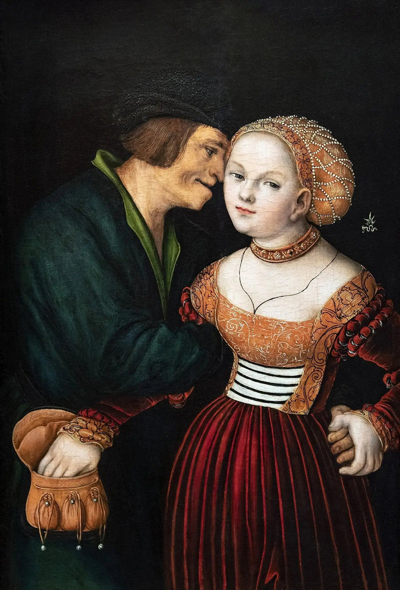 Gli amanti mal assortiti - Lucas Cranach il Vecchio