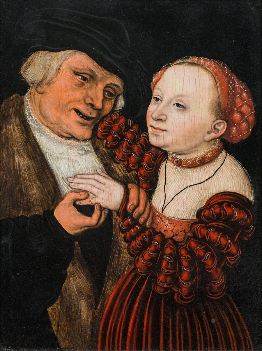 Gli amanti mal assortiti - Lucas Cranach il Vecchio