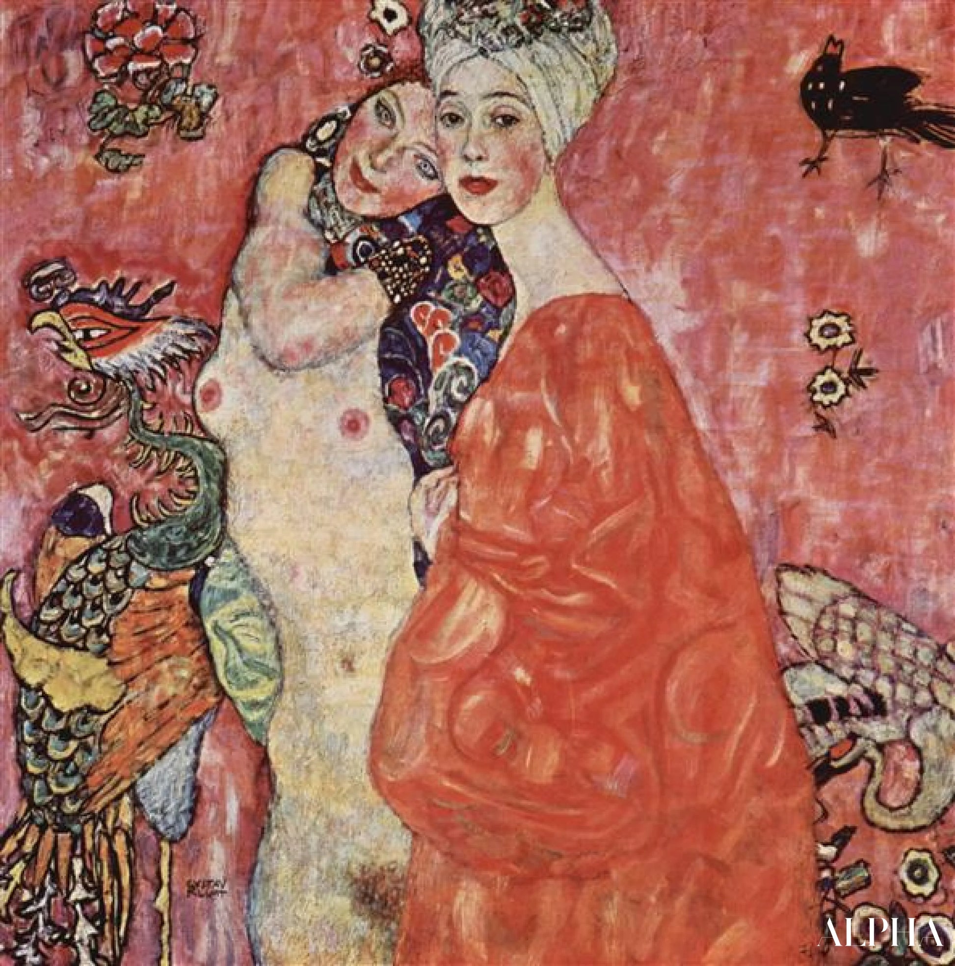 Les Amies - Gustav Klimt - Reproductions de tableaux et peintures haut de gamme