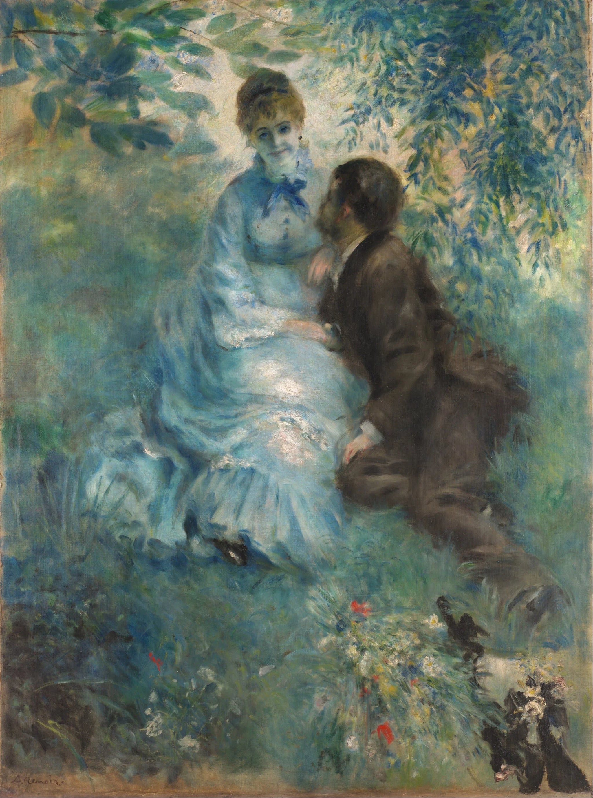 Les Amoureux, 1875, peinture de Pierre-Auguste Renoir conservée à la Galerie nationale de Prague