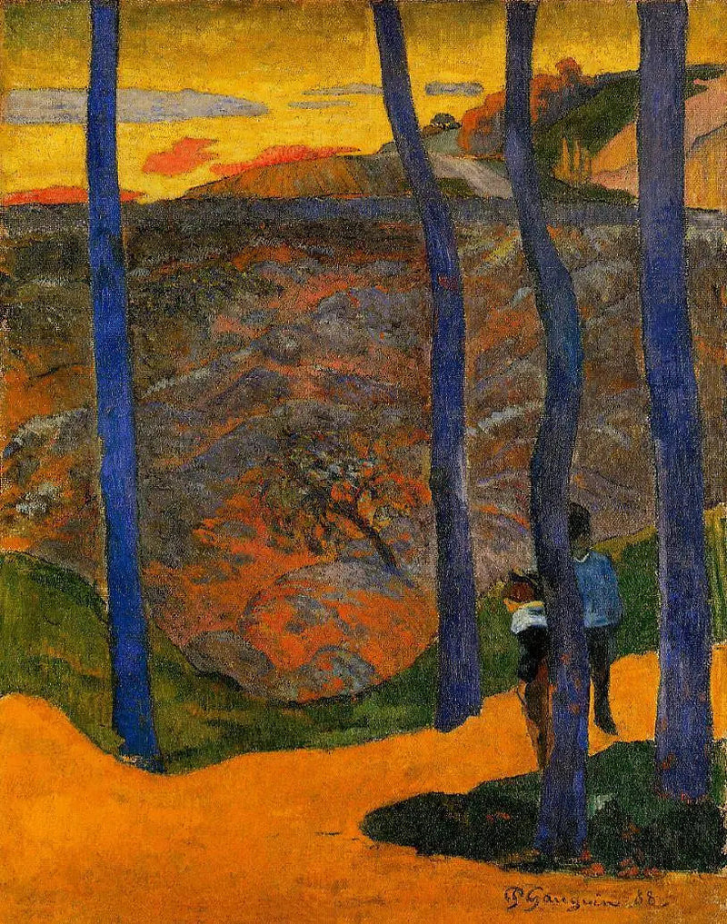 Gli alberi blu (Ci passerai, bella) - Paul Gauguin