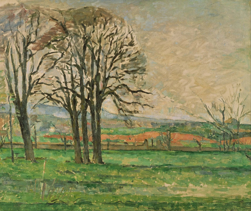 Gli Alberi del Jas de Bouffan spogli - Paul Cézanne