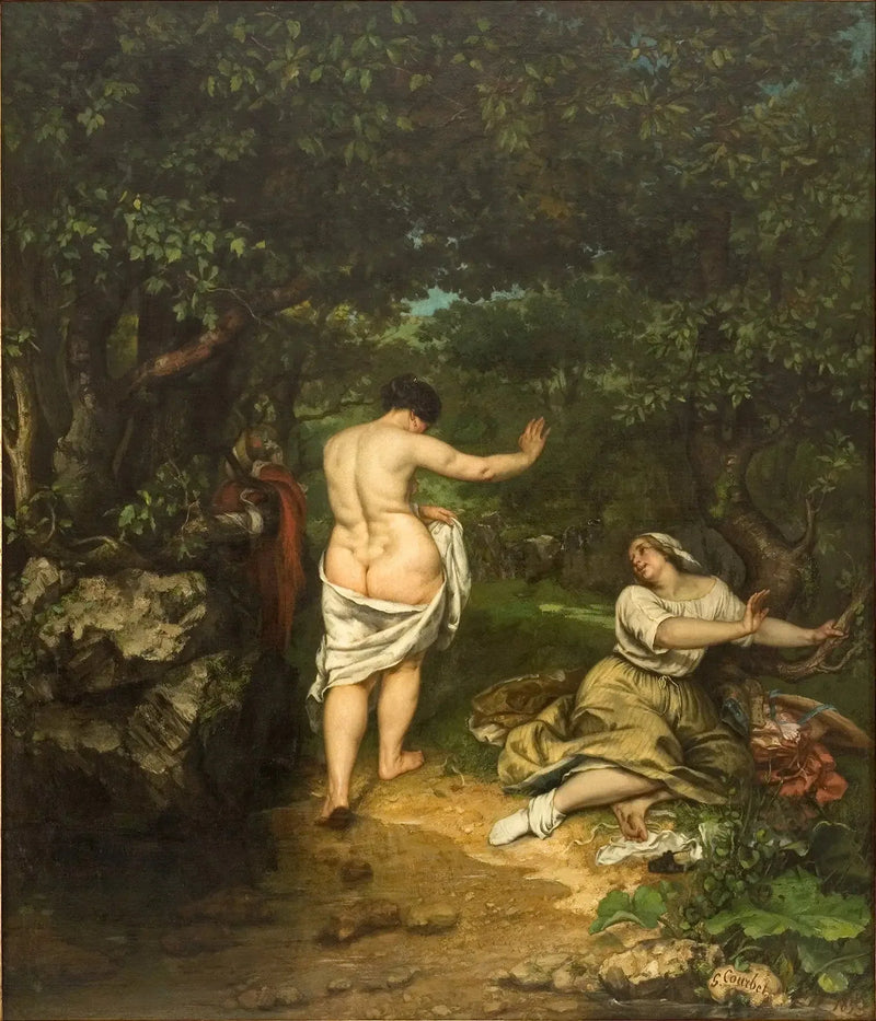 Le Bagnanti - Gustave Courbet