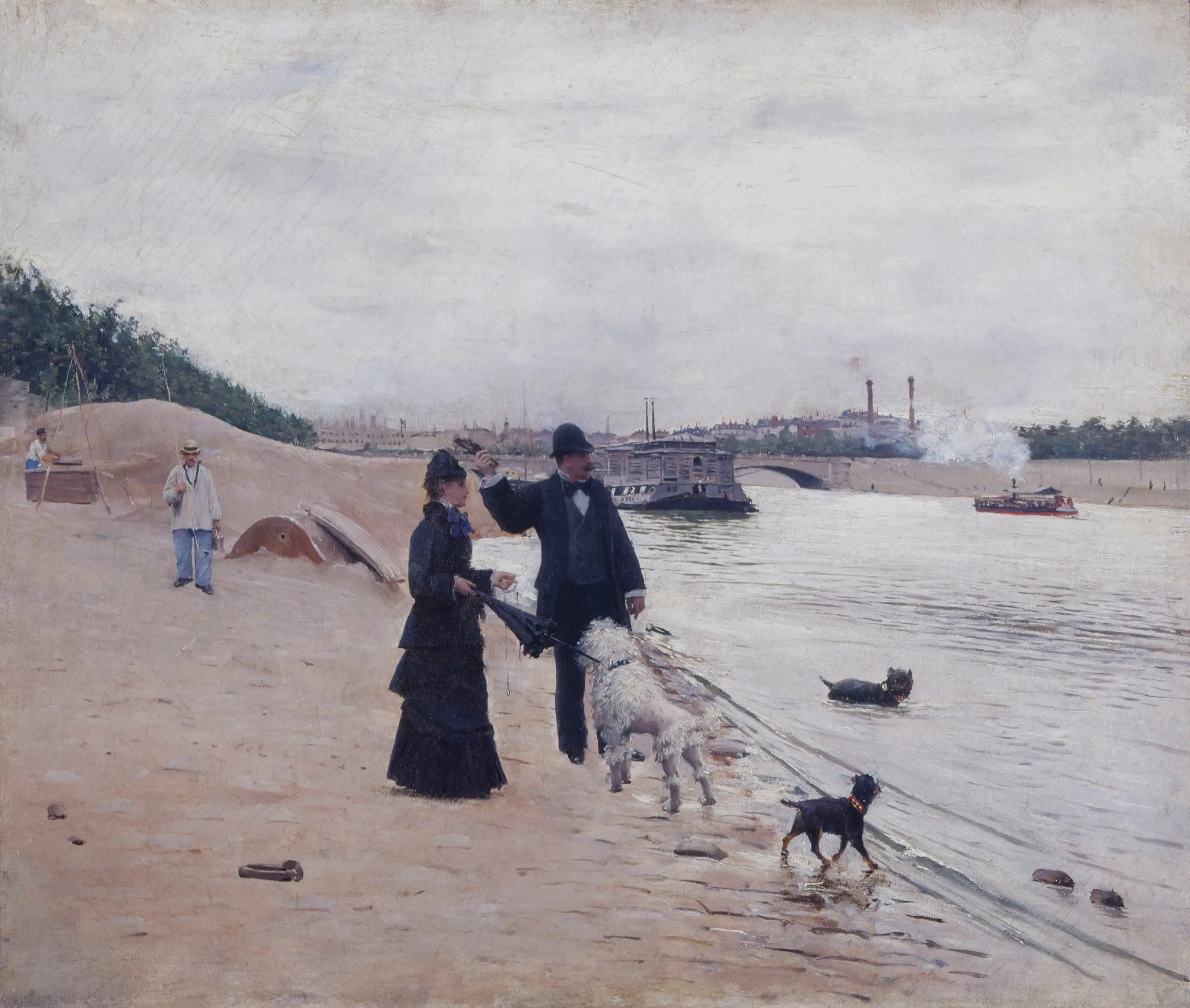 Les berges de la Seine - Jean Béraud - Alpha Reproduction