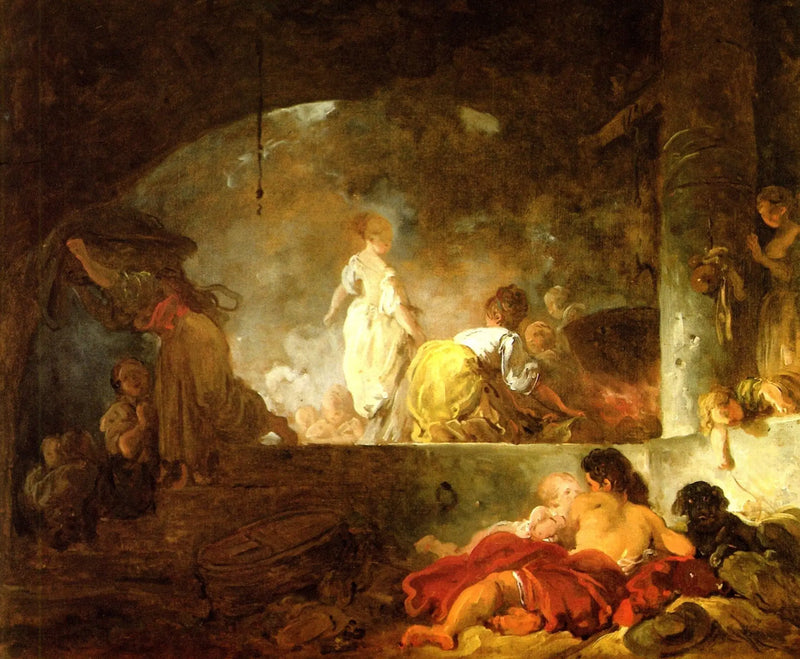 Le lavandaie - Jean-Honoré Fragonard