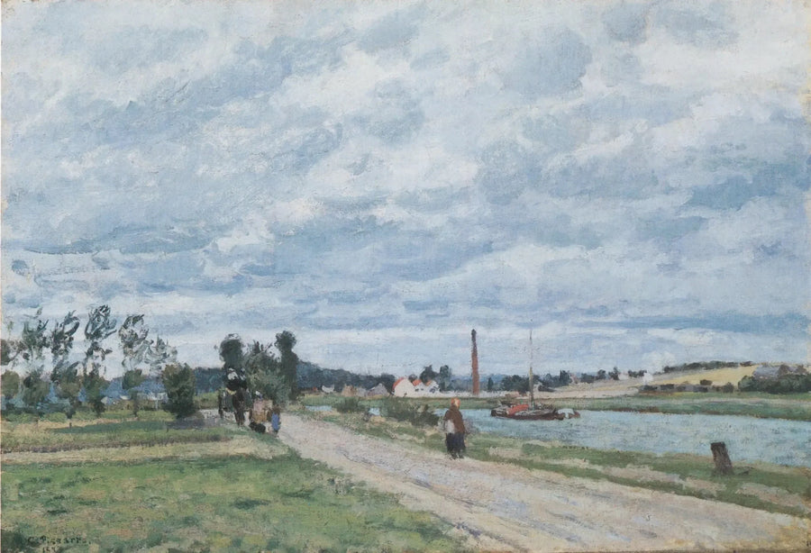Le Sponde dell'Oise vicino a Pontoise - Camille Pissarro