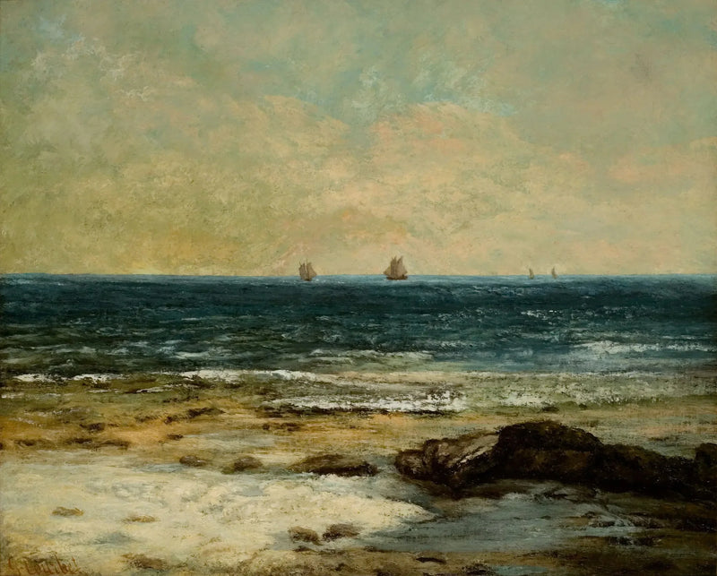 I bordi del mare a Palavas - Gustave Courbet