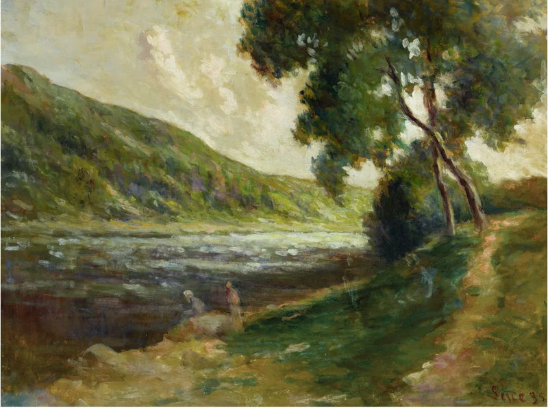 I bordi della Senna nei dintorni di Rolleboise - Maximilien Luce