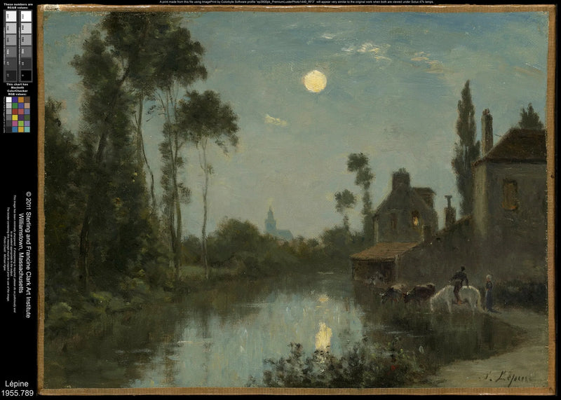 I bordi della Somme. Effetto di luna - Stanislas Lépine