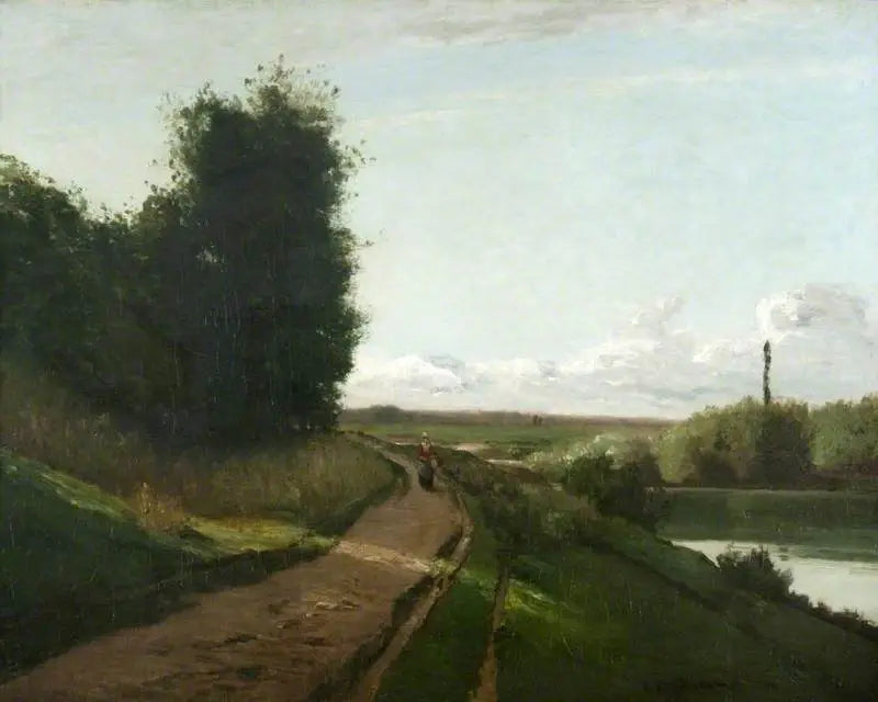 Reproduction du tableau « Les bords de Marne - Camille Pissarro » par Alpha Reproduction en peinture à l’huile
