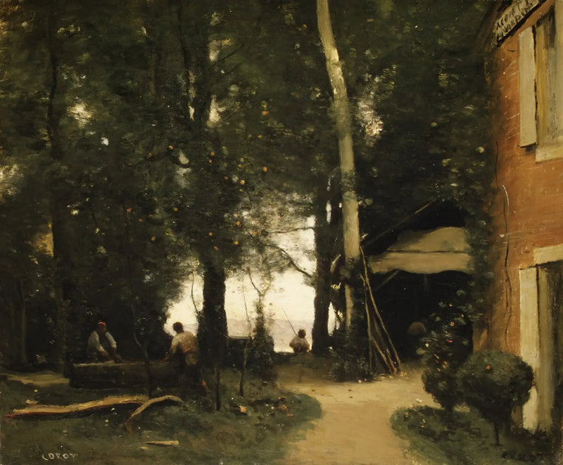 I bordi della Senna a Conflans - Jean-Baptiste Camille Corot