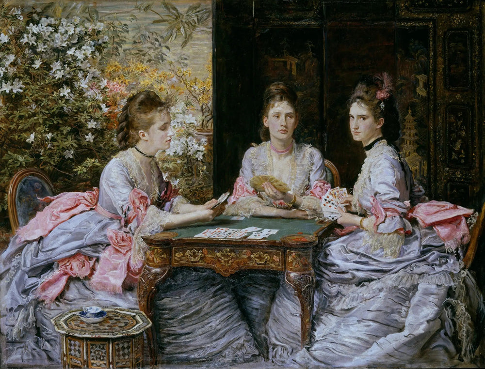 Les cœurs sont des atouts - John Everett Millais image 1 copie de tableau peinte à la main