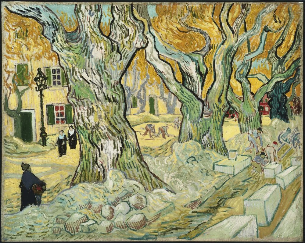 Reproduction du tableau « Les cantonniers - Vincent van Gogh » par Alpha Reproduction en peinture à l’huile