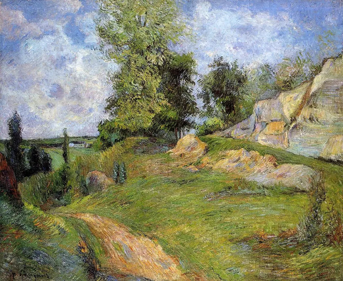 Les Carrières du Chou, près de Pontoise - Paul Gauguin image 1 copie peinte à la main à l’huile