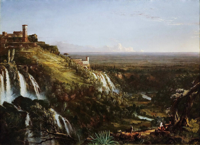 Les Cascatelli, Tivoli, verso Roma - Thomas Cole