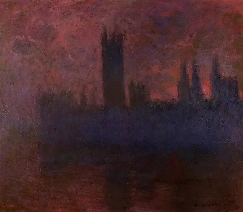 Le Camere del Parlamento, Sinfonia in Rosa - Claude Monet