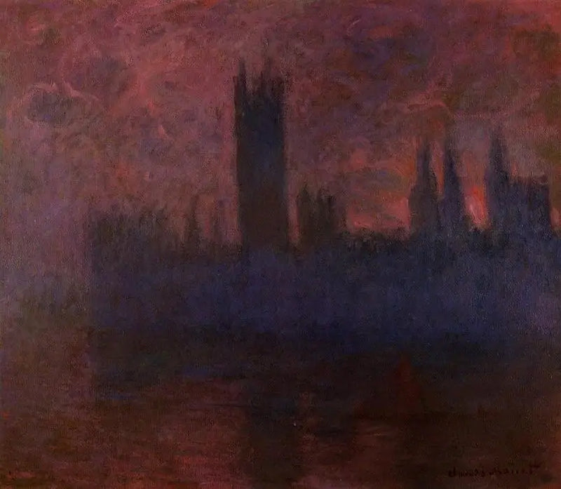Le Camere del Parlamento, Sinfonia in Rosa - Claude Monet