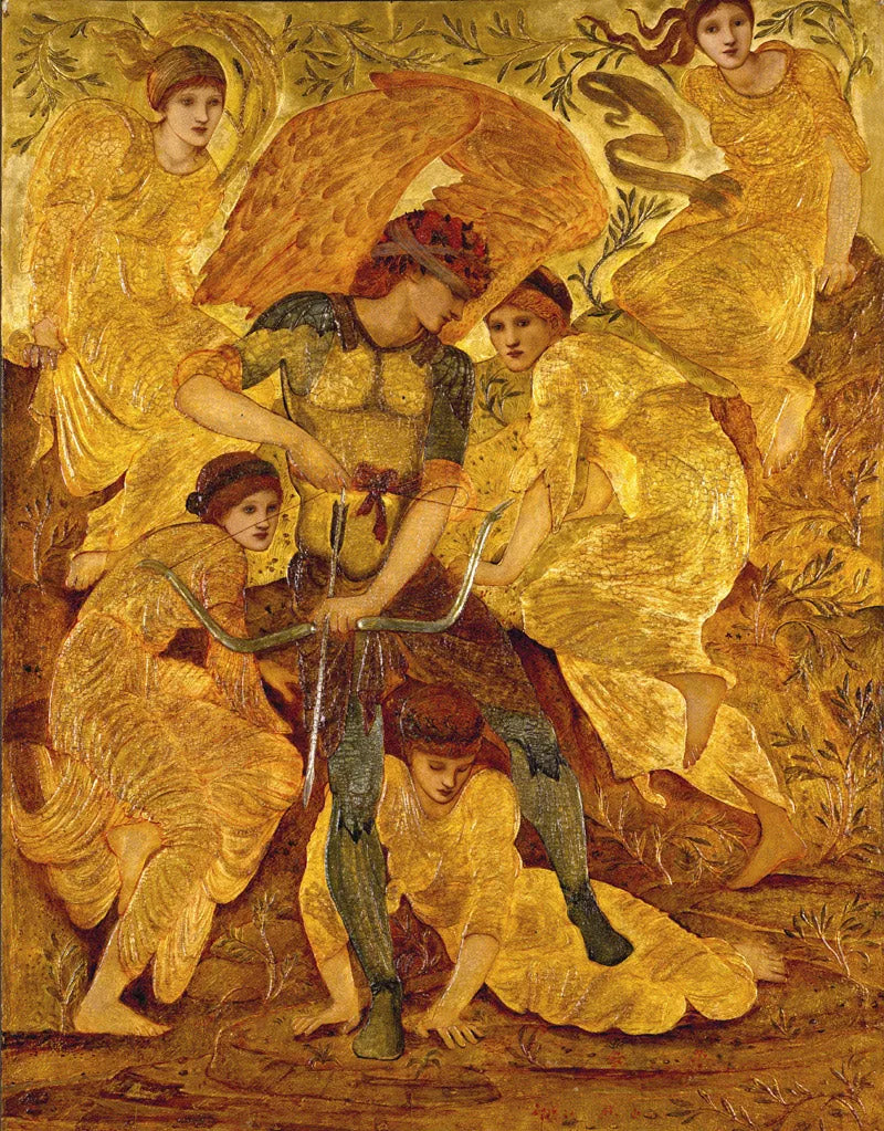 Les champs de chasse de Cupidon - Edward Burne-Jones image 1 tableau peint à l’huile sur toile
