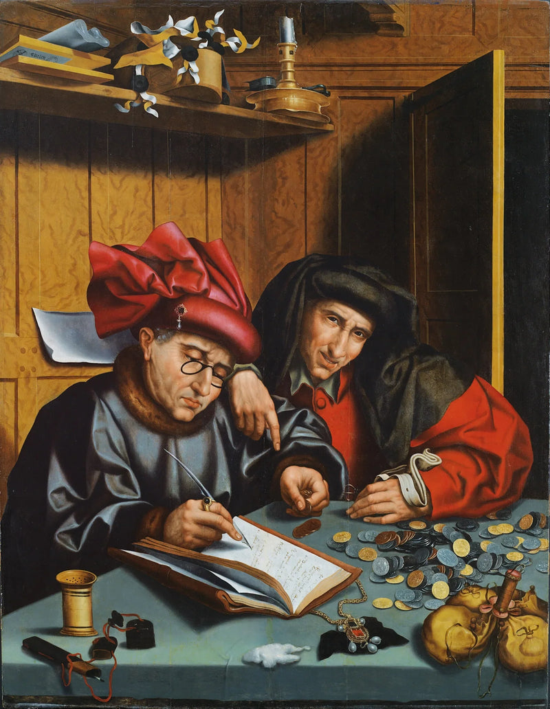 I cambiavalute d'argento - Marinus van Reymerswale