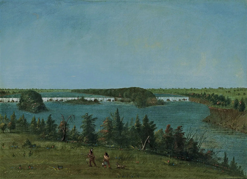 Le cascate di Saint-Antoine - George Catlin