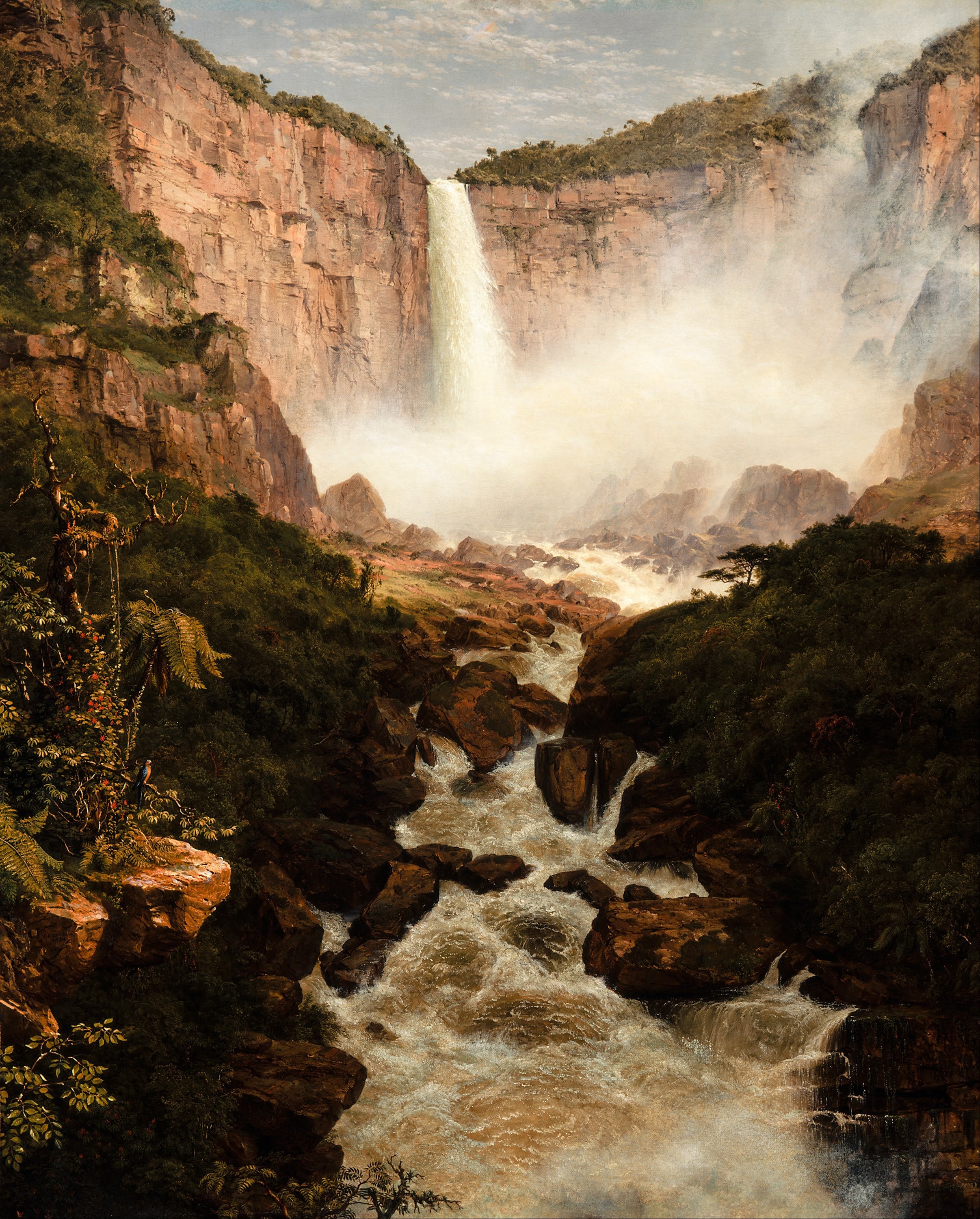 Les Chutes de Tequendama près de Bogota Nouvelle-Grenade - Frederic Edwin Church - Alpha Reproduction