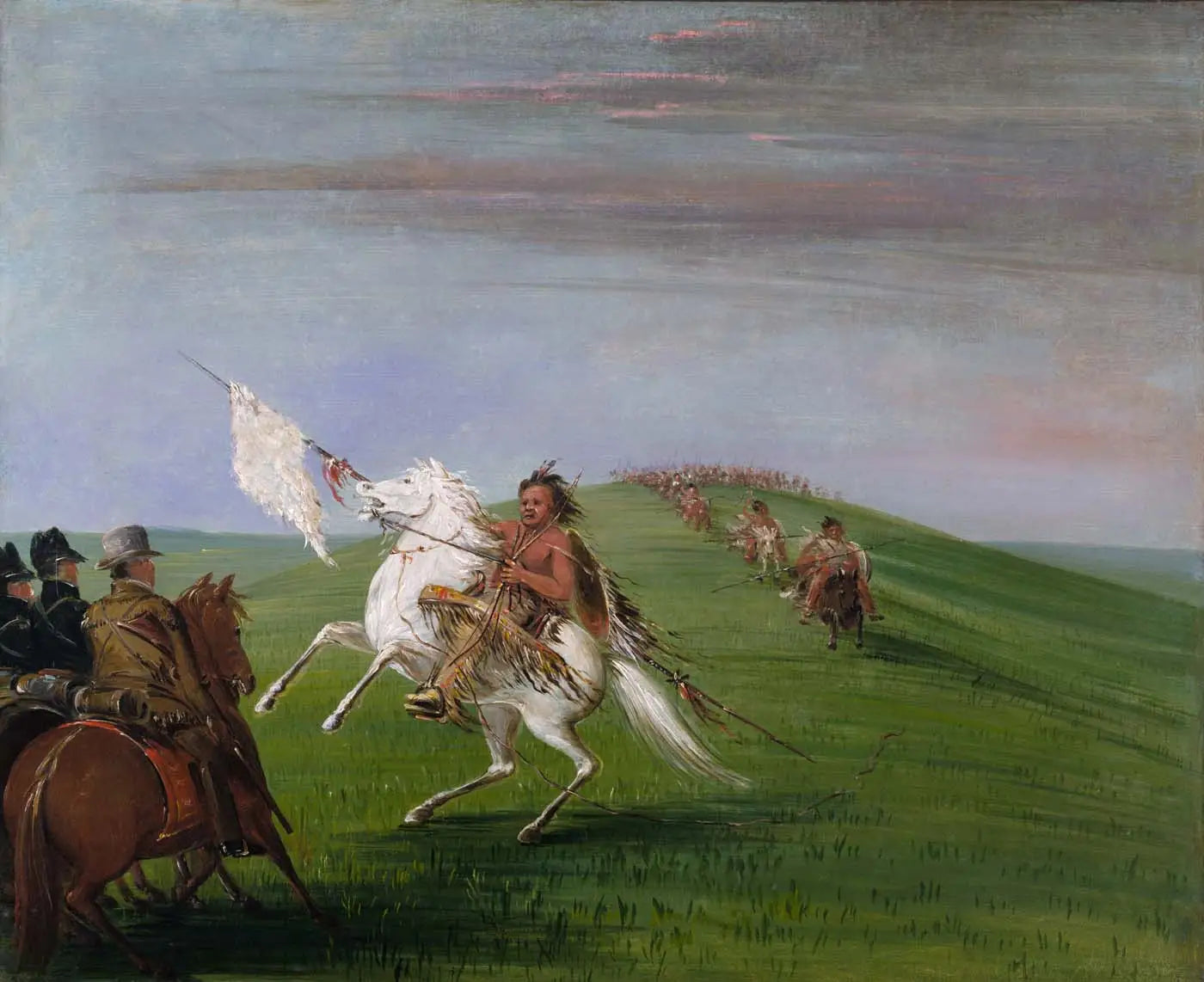 Les Comanches rencontrent les Dragons - George Catlin - Alpha Reproduction