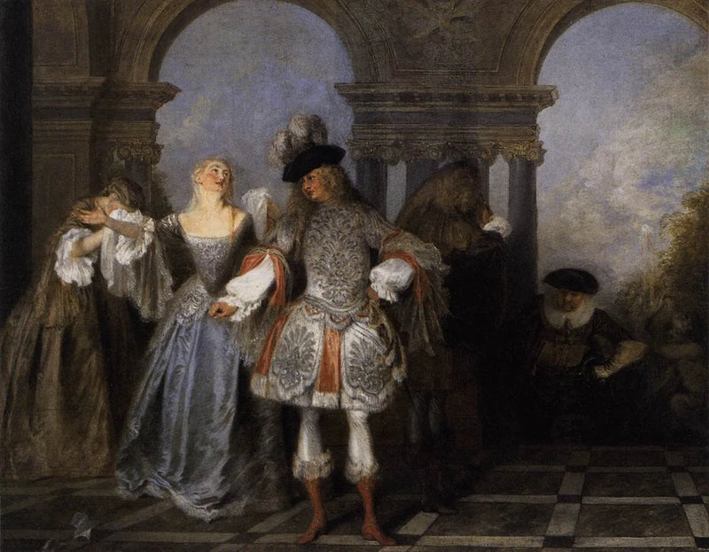 Gli attori francesi - Antoine Watteau