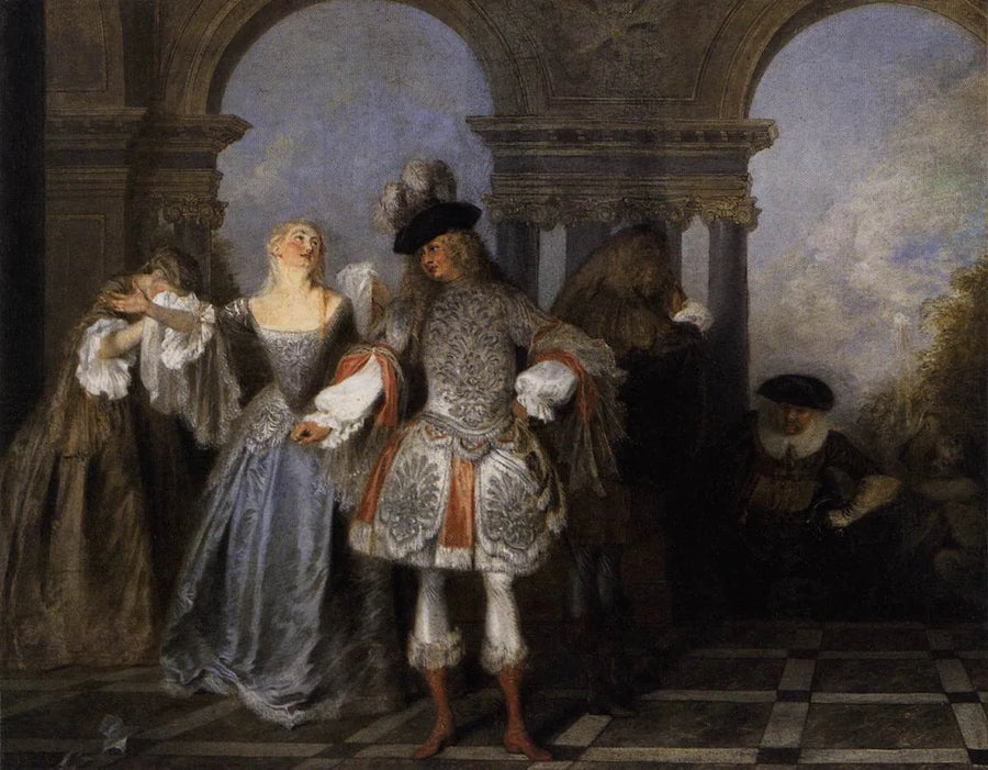 Gli attori francesi - Antoine Watteau