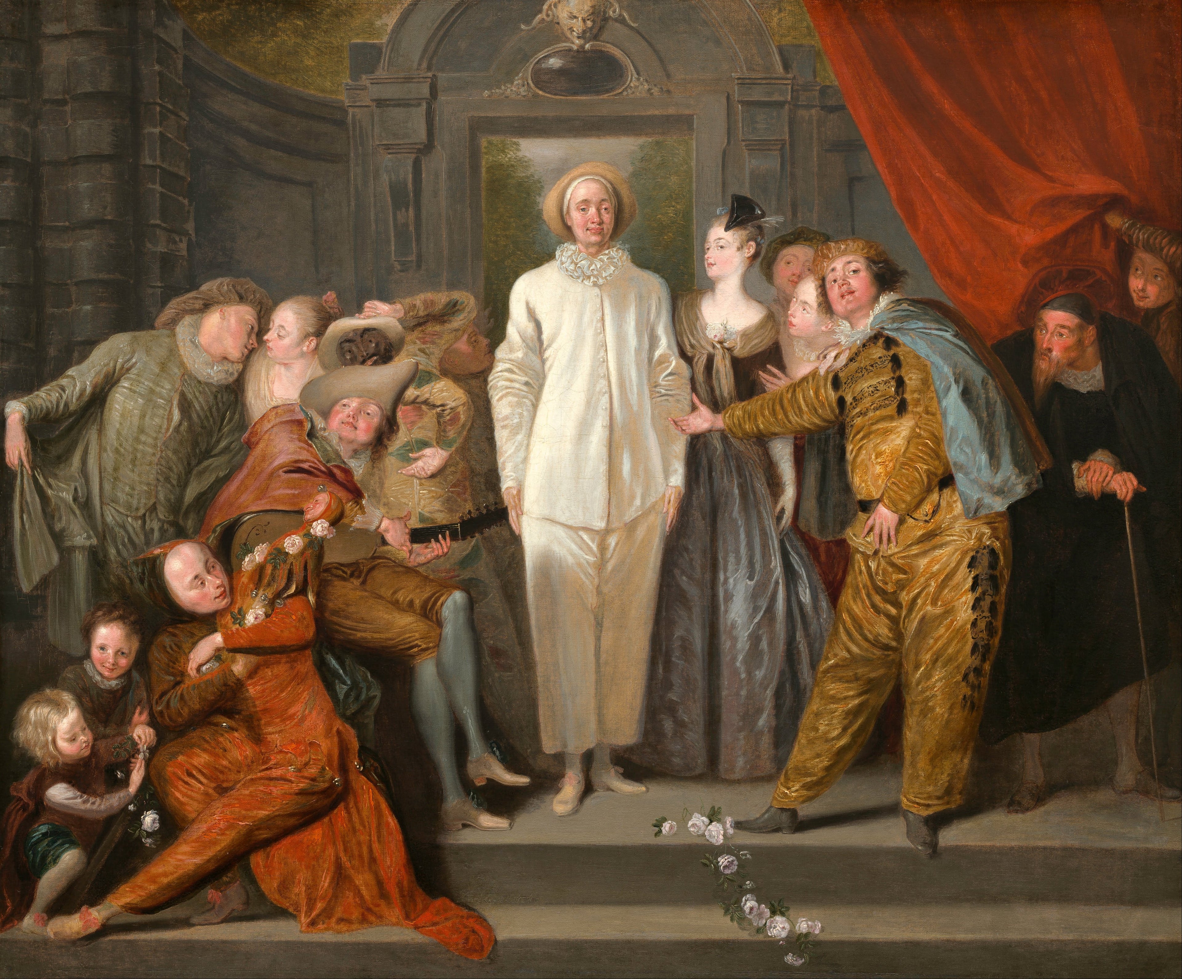 Les Comédiens italiens - Antoine Watteau - Alpha Reproduction
