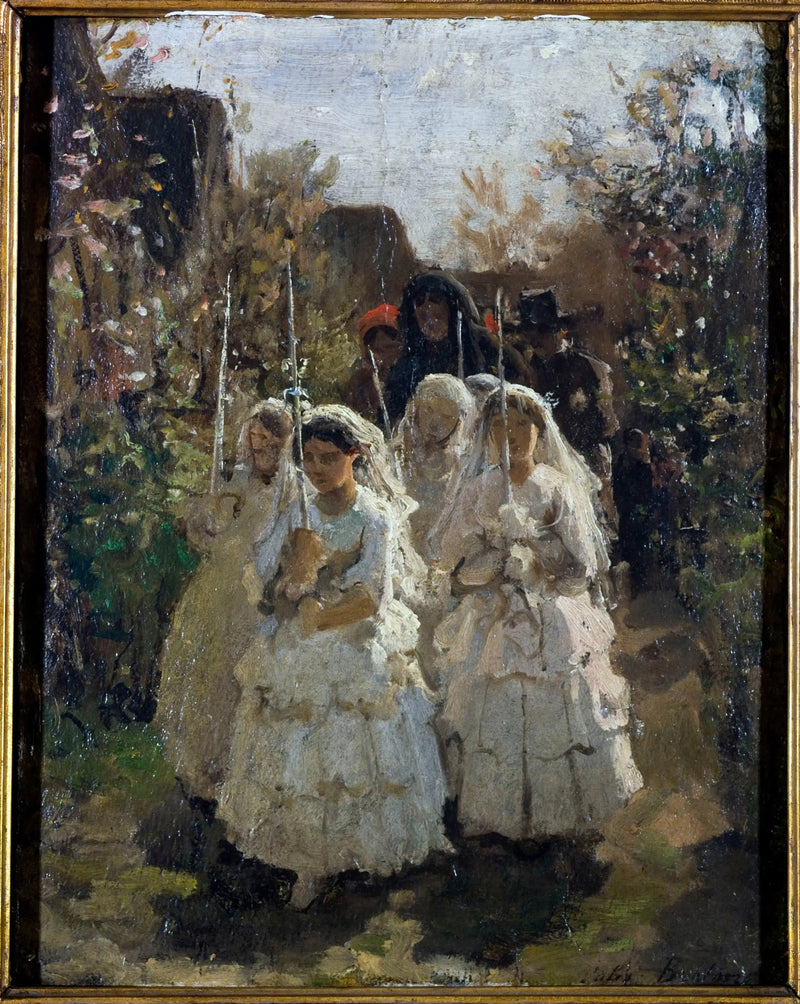 Le comunioniste a Courrières - Jules Breton