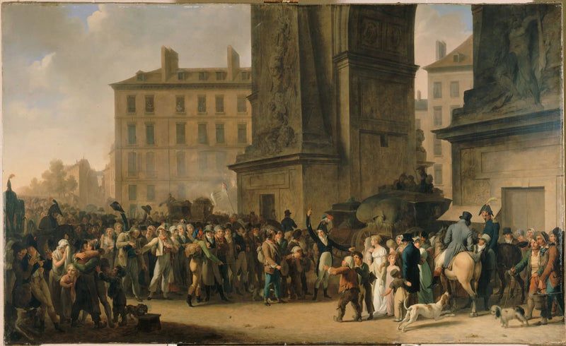 I Conscritti del 1807 sfilando davanti alla porta Saint-Denis - Louis-Léopold Boilly