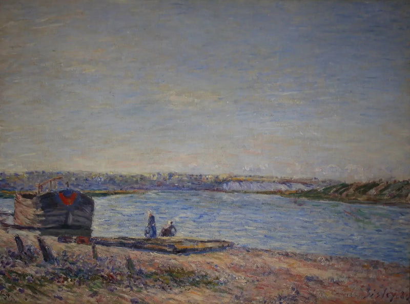 I Vigneti di Veneux, vista da Saint Mammès - Alfred Sisley