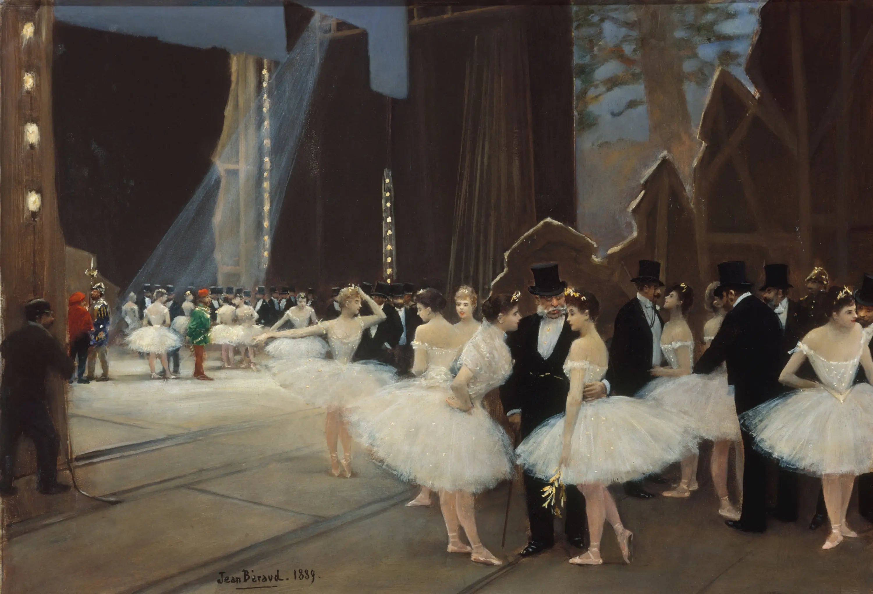 Les coulisses de l'Opéra de Paris - Jean Béraud image 1 copie de tableau peinte à la main